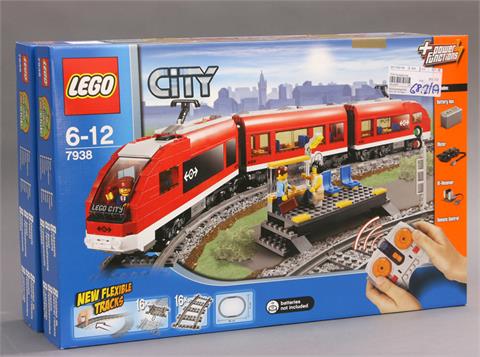 2x Lego, Citiy Passagierzug, Nr. 7938.