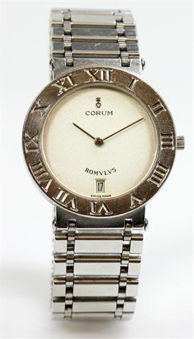 CORUM Armbanduhr "Romulus". Edelstahl.