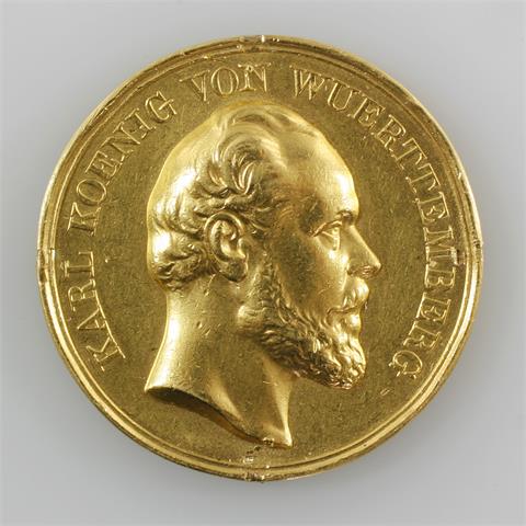 Württemberg - Goldene Zivilverdienstmedaille König Karl (1864-1891),