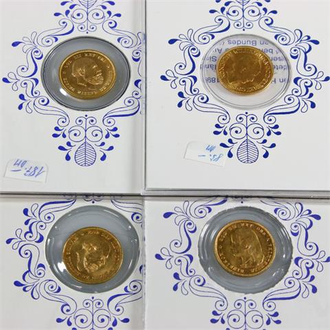 Niederlande/GOLD - 4 x 10 Gulden,