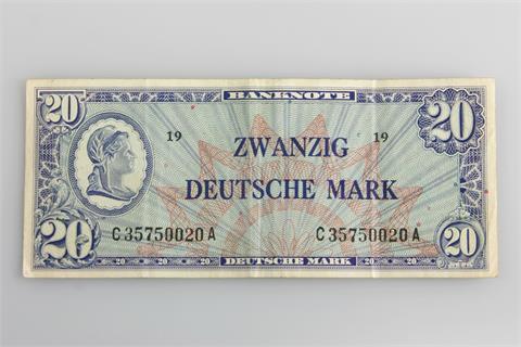Banknote - Bank Deutscher Länder, 20 DM ohne Datum, ausgegeben als sog. 'Kopfgeld' am 20. Juni 1948,