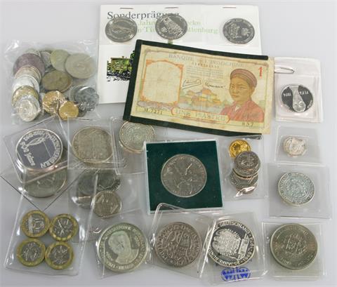 Konvolut - Münzen, Medaillen, Banknote,