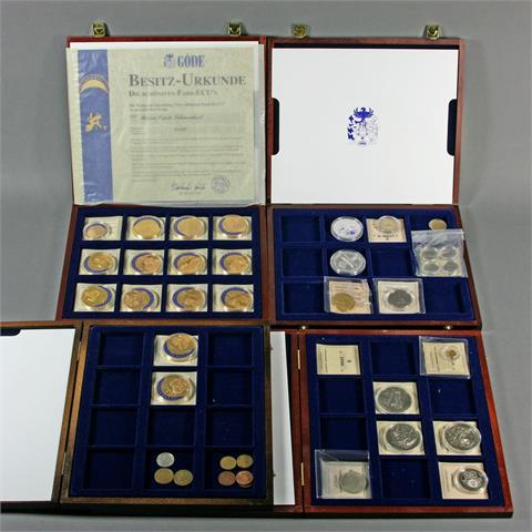 Konvolut - Fundgrube mit diversen Münzen und Medaillen,