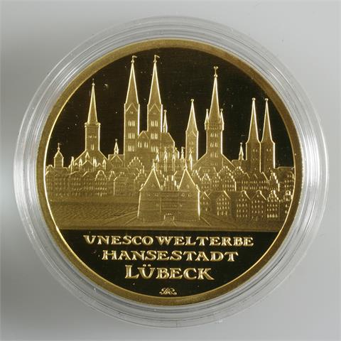 BDR / GOLD - 100 Euro Hansestadt Lübeck, ,
