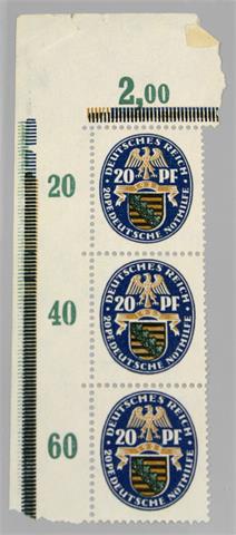 Brfm. Dt. Reich - 1925, 20 + 20 Pf. Wappen Sachsen, pstfr.,