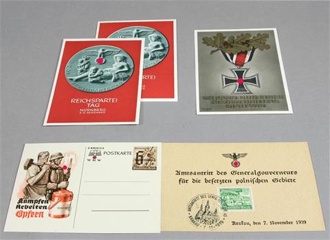 III. Reich Propaganda - 5 Karten (4 Motive),