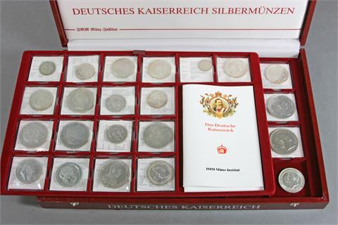 Dt. Kaiserreich - Sammlung von 34 Münzen, alle mit Bestimmungen,