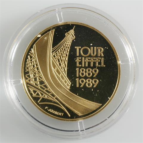 Frankreich - 5 Francs "Tour Eiffel", 14 gr. GOLD,