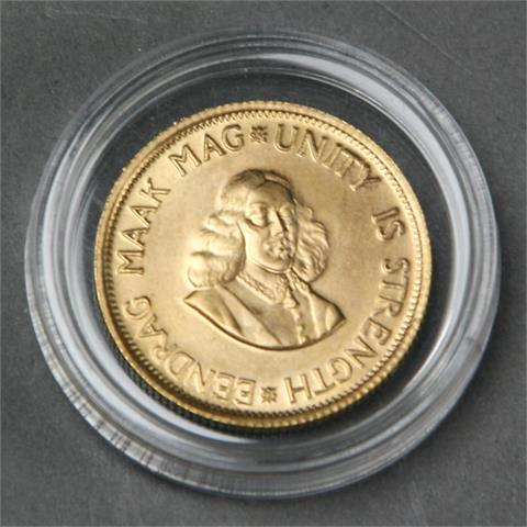 Südafrika - 2 Rand 1976, 7,32 gr. GOLD fein,