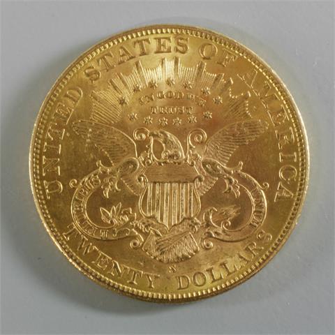 USA - 20 Dollars - 1901/S, Liberty Head, 33,43 gr. Gold.