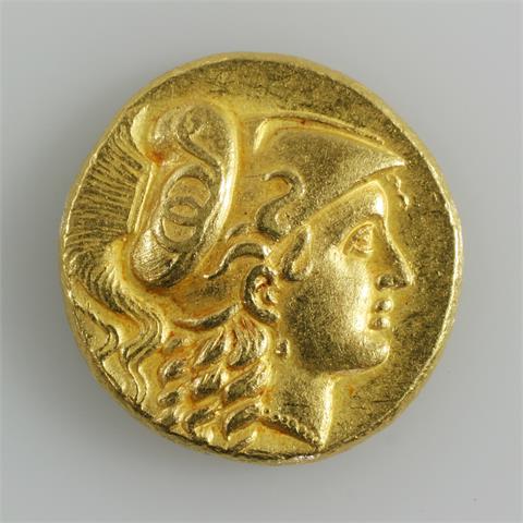 Griechenland/Königreich Makedonien/GOLD - Neuprägung! Alexander III. der Große, 336-323 v. Chr., Stater,