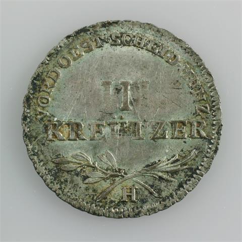 Österreich / Vorderösterreich Günzburg - 3 Kreutzer, 1797/ H,