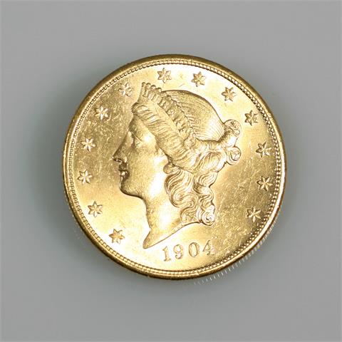USA/GOLD - 20 Dollars 1904 S,