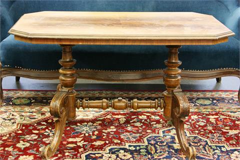 Tisch, LOUIS-PHILIPPE, deutsch um 1860, Nußbaum.