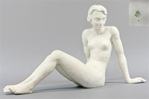 OTTO KOCH FÜR ROSENTHAL,ca. 1930er Jahre: sitzender weiblicher Akt, Modell-Nr. 1040.