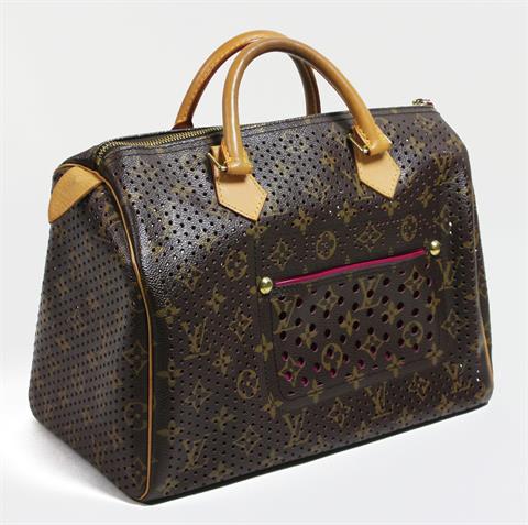 LOUIS VUITTON Modell"SPEEDY 30 PERFORATED FUCHSIA BAG"Handtasche.