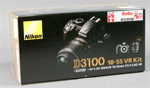 NIKON Kamerakit D3100 mit Objektiv,