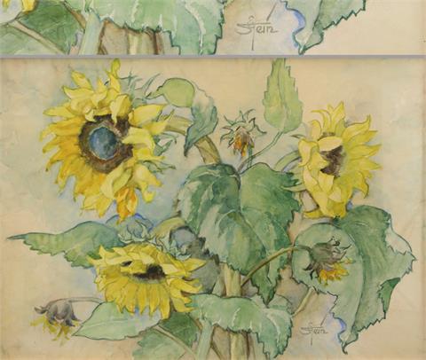 BEZ. E.STEIN: Sonnenblumen.