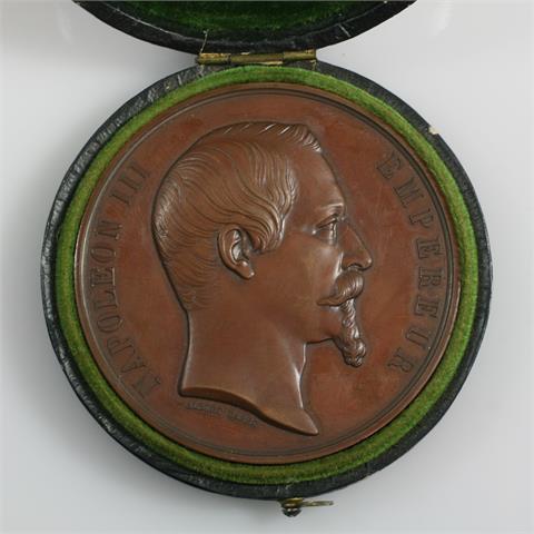 Medaille - 'C. Merz Industrie' (graviert), zur Landwirtschafts- und Industrieausstellung Paris 1855,