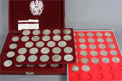 Konvolut - Österreich 'Die offiziellen Silber-Gedenkmünzen',