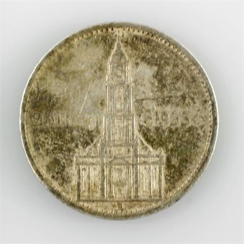 Deutsches Reich - 5 Reichsmark 1934, Garnisonskirche mit Datum,