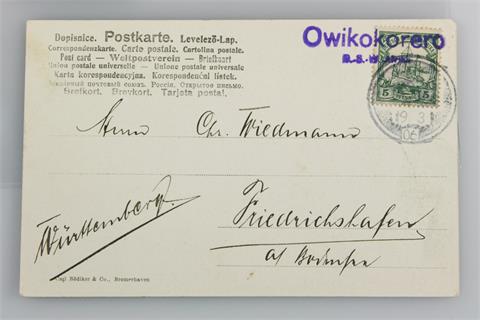 Brfm. Deutsch Südwest Afrika - 1906, Petschaftstempel OWIKOKORERO,