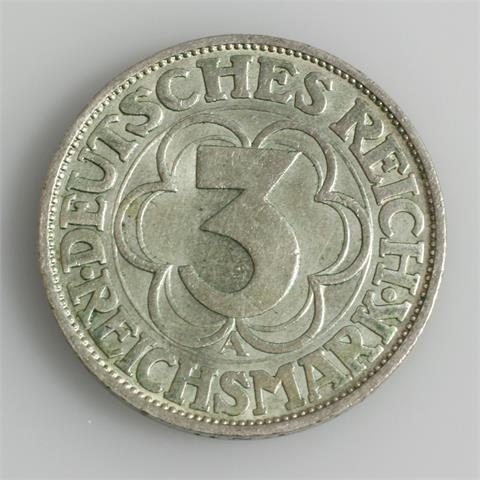 Dt: Reich - 3 RM Nordhausen 1927/A,