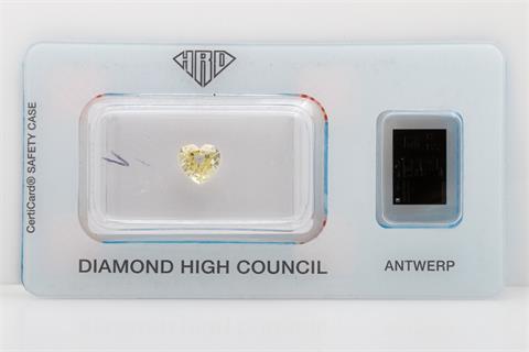 Loser Diamant im Herz-Schliff ca. 1,00ct, Fancy Yellow,