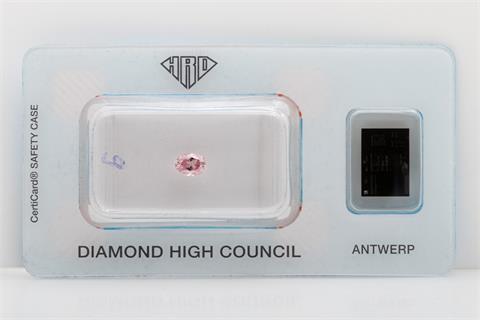 Loser Diamant im Oval-Schliff ca. 0,43ct, Fancy Pink,