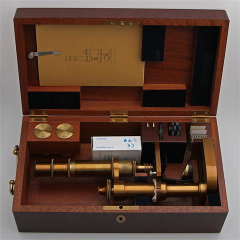 CARL ZEISS Mikroskop, Nachbildung des Mikroskops "Stativ 7" um 1880. Limitierte Auflage (625/1000).