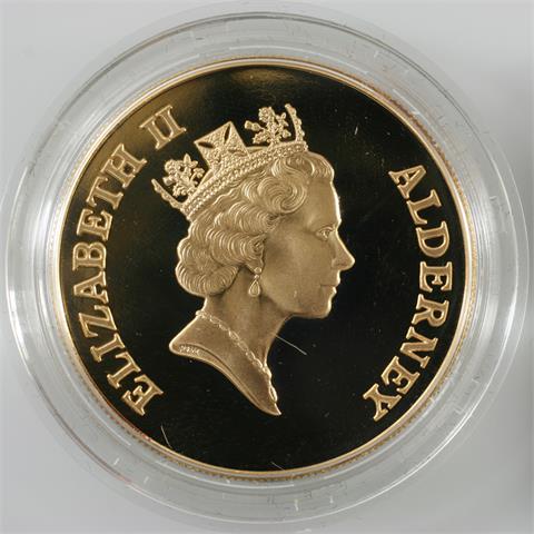 Alderney/GOLD - 5 Pfund 1996,