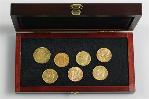 Frankreich/GOLD - 'Das Gold der Grande Nation', 7 Münzen,