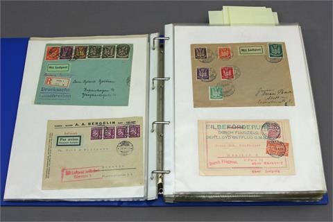 Brfm. Luftpost Deutschland - 1921/43, ca., tolle Spezialsammlung mit vielen Besonderheiten,