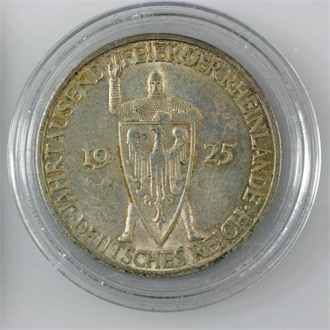 Dt. Reich - 5 RM Rheinlande, 1925/F