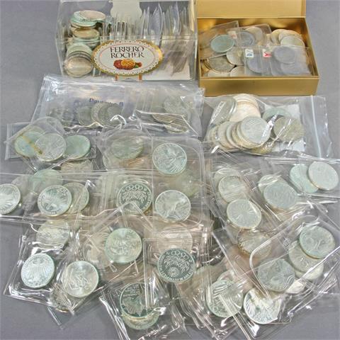 BRD / Silber - 109 x 10 DM 1972, 90 x 5 DM Gedenkmünzen vor 1979,