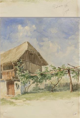GEYER, GEORG (1823-1912), datiert (1)881: Podvin (Slowenien).