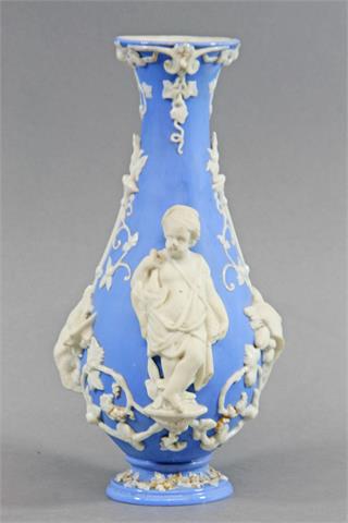 Dekorative Vase, Bisquitporzellan, deutsch um 1900.