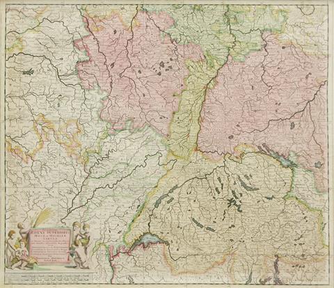 Landkarte Rhein/Mosel, 18. Jh.