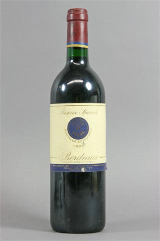 1 Flasche Baron de Rothschilde Bordeaux 1993 Reserve Speciale.