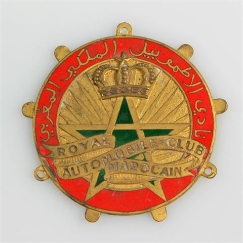 Automobilplakette Marokko - 'Royal Automobile Club Marocain',