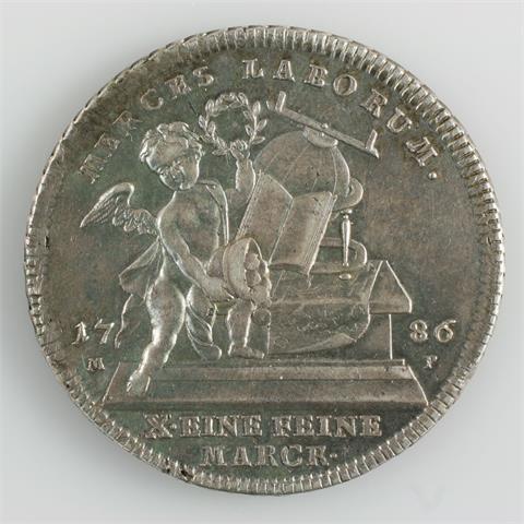 Würzburg, Bistum  - Prämien Konventionstaler 1786, Franz Ludwig von Erthal,