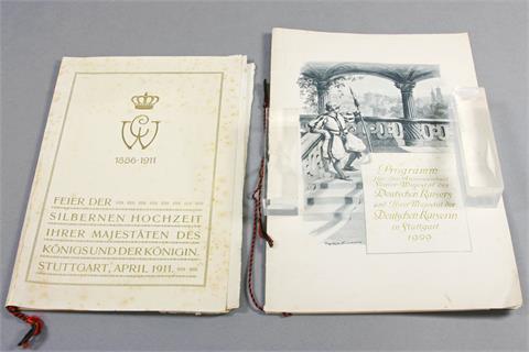 Württemberg - Zwei Dokumente von großer Seltenheit aus dem Nachlass von Rudolf von Scharpff, Präsident der Württembergischen