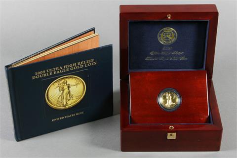 USA - 20 $ Ultra High Relief Double Eagle GOLD, 2009,