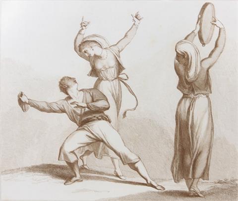 BARTOLOZZI, FRANCESCO (1727 - 1815), The Tarentella Dance, nach W. Lock, 1799.