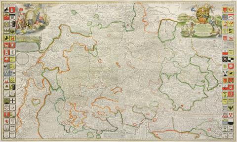 MAYER, M. JOHANN (18. Jh.): Landkarte, coloriert bez. 'Ducatus Würtenbergici'.