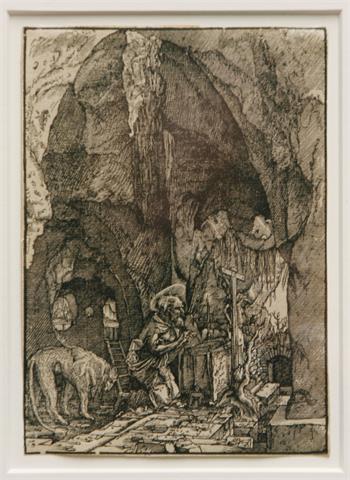 Der heilige Hieronymus in der Höhle, nach ALBRECHT ALTDORFER (1480 - 1538).