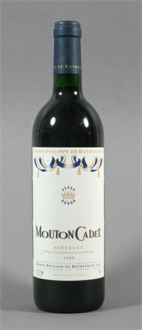 1 Flasche Mouton Cadet Bordeaux 1999 Baron Philippe de Rothschild.