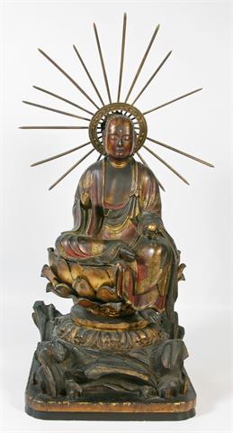 Buddha auf Sockel, 20.Jh.,