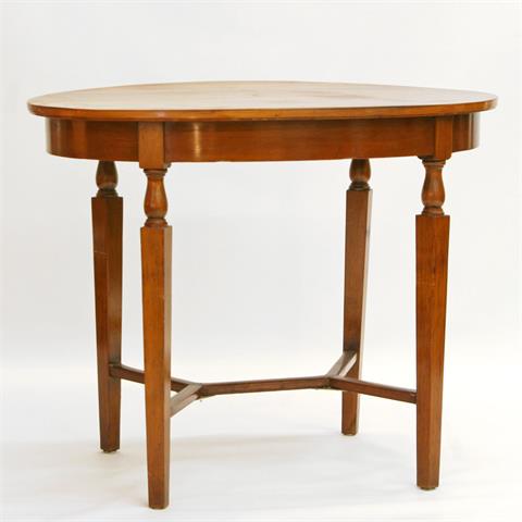 Tisch, um 1900, u. a. Buche kirschbaumfarben gebeizt.