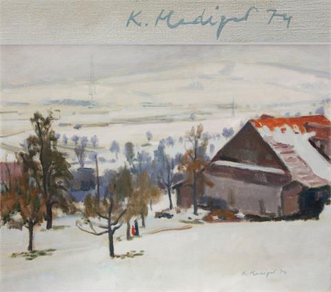 HEDIGER, KURT (1932): Winterlandschaft - Rickenbach .